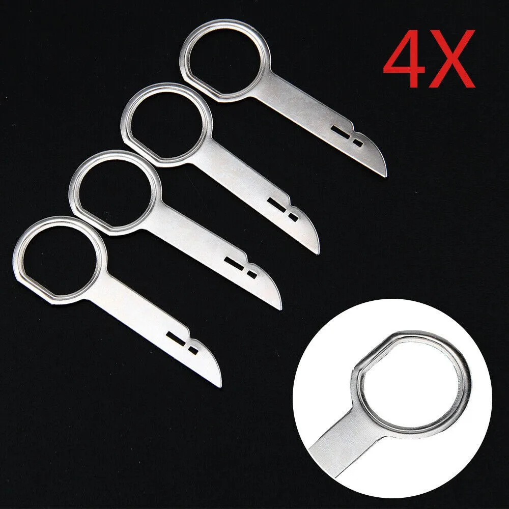 

4x For Ford Focus Fiesta Car CD Stereo Radio Removal Release Keys Tool Stainless Steel Accessories For Vehicles