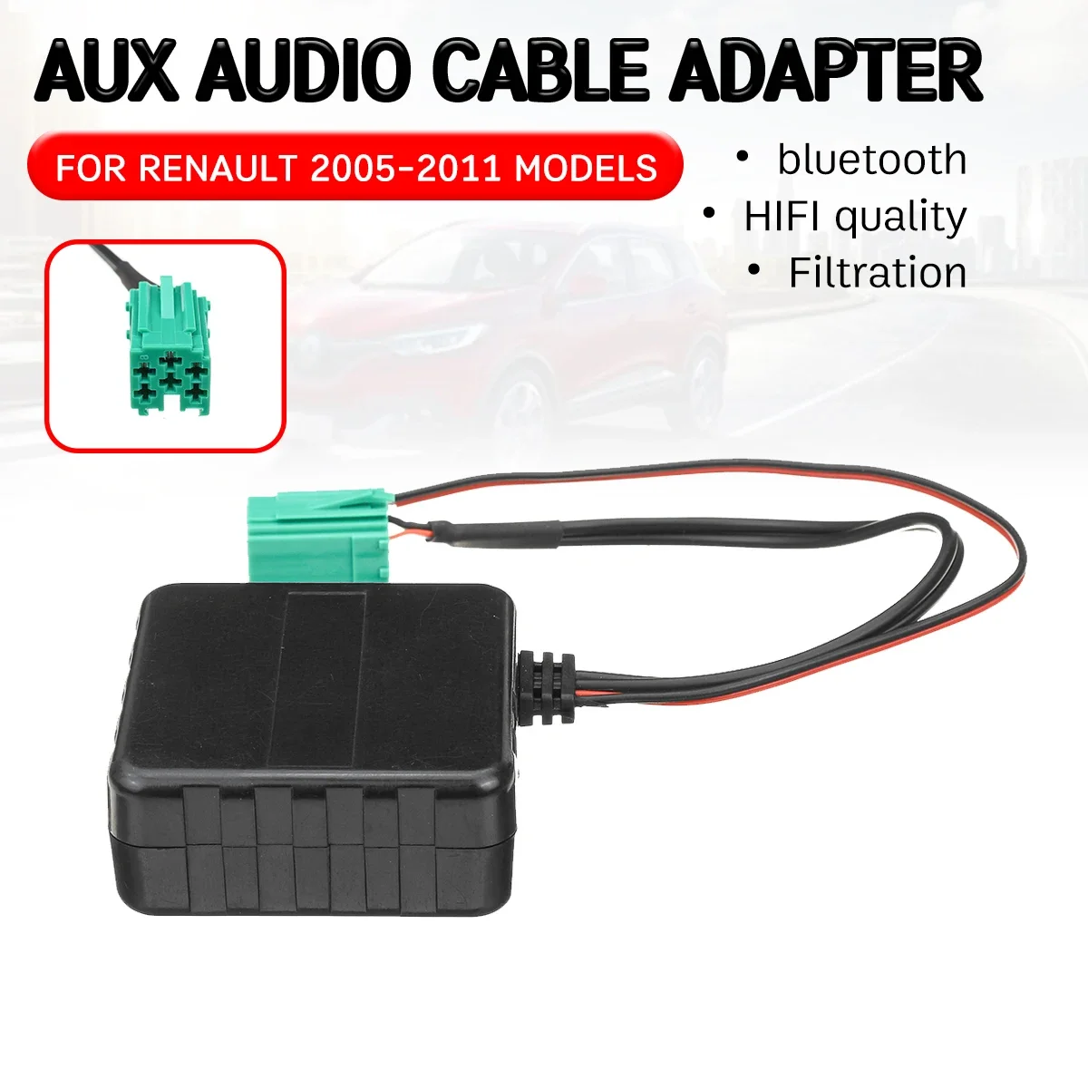 bluetooth Aux Receiver Cable Adapter Hifi Quality Aux Head Unit Interface for Renault Clio,Kangoo,Megane 2005-2011
bluetooth Aux Receiver Cable Adapter Hifi Quality Aux Head Unit Interface for Renault Clio,Kangoo,Megane 2005-2011