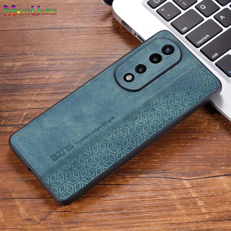 

Leather Case for Honor 70 Pro Case Ultra Thin Cube Pattern Full Protect Cover for Honor 80 70 60 50 Pro SE 80SE 50SE 60SE Case