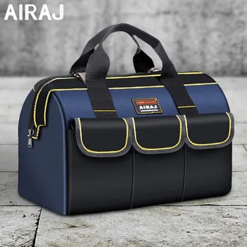 AIRAJ 다기능 도구 가방 1680D 옥스포드 천 전기 가방 방수 및 내마모성 대용량 저장 가방