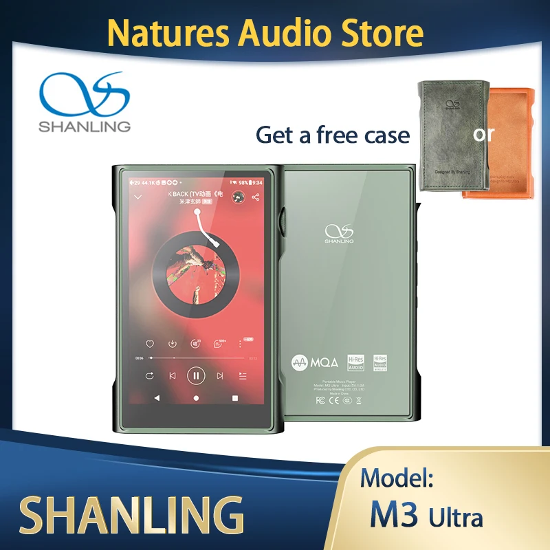 

SHANLING M3 Ultra Hi-Res Android10 Portable HiFi Music MP3 Player DAP Bluetooth 5.0 AMP Dual ES9219C USB DAC DSD256 M3U