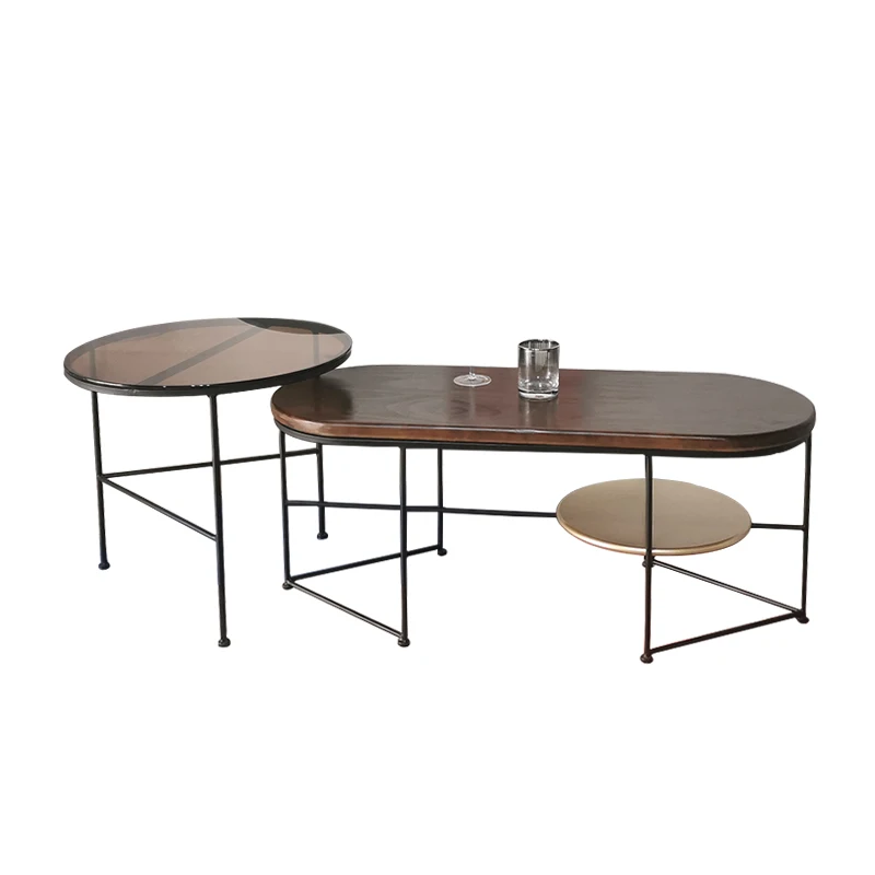 

Современный минималистичный чайный столик, комбинация чайного столика с каменной панелью, terrazzo высокий и низкий комбинированная Таблица, роскошный стеклянный однотонный