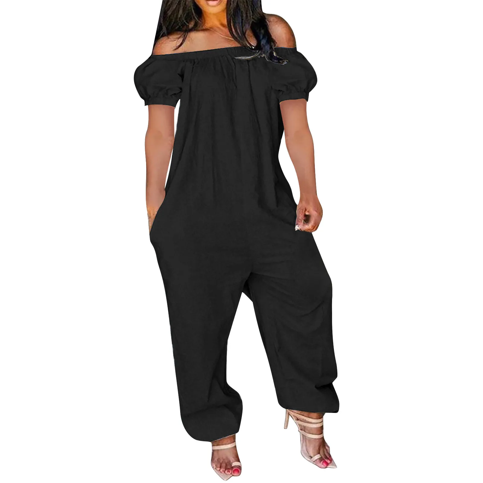 Wide Leg Jumpsuits For Women Plus Size Ladies Comfy Stretch Pull On Off Shoulder High Waist Wide Leg Pants
Wide Leg Jumpsuits For Women Plus Size Ladies Comfy Stretch Pull On Off Shoulder High Waist Wide Leg Pants