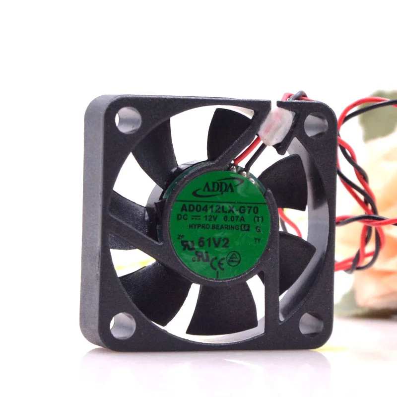 

2pcs Ad0412lx-g70 For Adda 12v 0.07a 4010 Monitoring Power Source Ultra-Quiet Fan 4cm