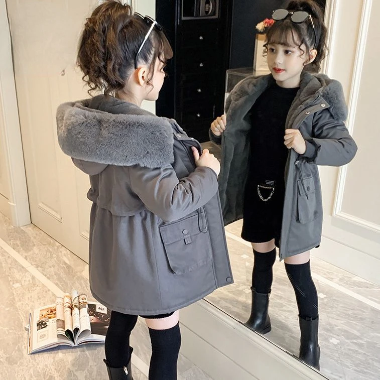 Winter Parkas Teen Young Girls Warm Coat Outerwear Teenage Outfit Children Kids Girls Fur Hooded Jacket for 2-12 Years V100
Winter Parkas Teen Young Girls Warm Coat Outerwear Teenage Outfit Children Kids Girls Fur Hooded Jacket for 2-12 Years V100