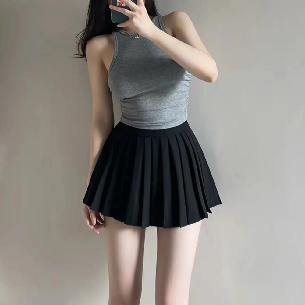 Pleated Mini Skirt Skirt Dating Going Out Pink Polyester S-XL Skin Color White Black Navy Blue Spring And Summer
Pleated Mini Skirt Skirt Dating Going Out Pink Polyester S-XL Skin Color White Black Navy Blue Spring And Summer