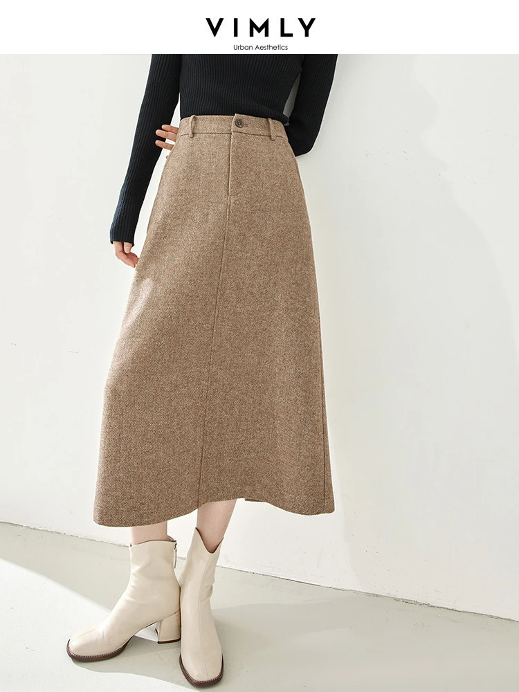 Vimly Women's Split Wool Midi Skirts Elegant Office Lady Winter Thick Solid Straight Skirts for Woman 2023 Female Clothing M3725
Vimly Women's Split Wool Midi Skirts Elegant Office Lady Winter Thick Solid Straight Skirts for Woman 2023 Female Clothing M3725