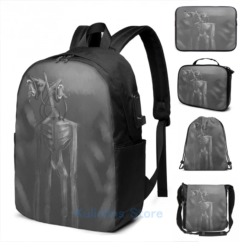 Забавный рюкзак с графическим принтом сирены и USB-зарядкой, школьные ранцы для мужчин и женщин, дорожная сумка для ноутбука 
Забавный рюкзак с графическим принтом сирены и USB-зарядкой, школьные ранцы для мужчин и женщин, дорожная сумка для ноутбука