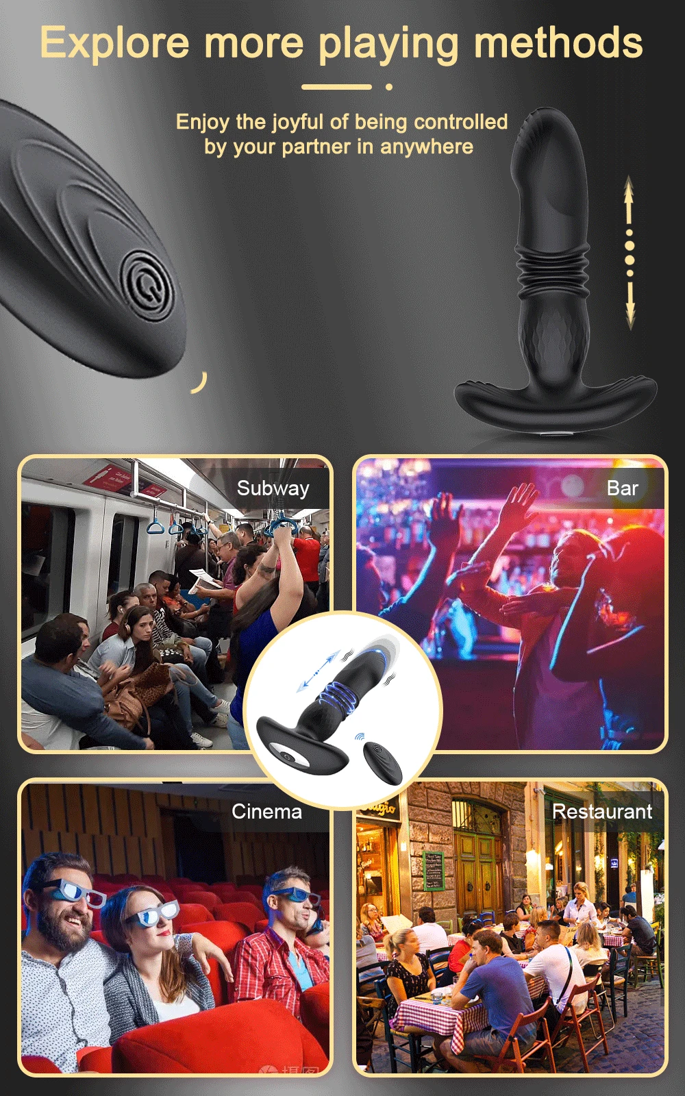 Thrusting Vibrating Butt Plug Anal Vibrator Wireless Remote Sex Toys for Women Ass Anal Dildo Prostate Massager Men Buttplug Thrusting Vibrating Butt Plug Anal Vibrator Wireless Remote Sex Toys for Women Ass Anal Dildo Prostate Massager Men Buttplug