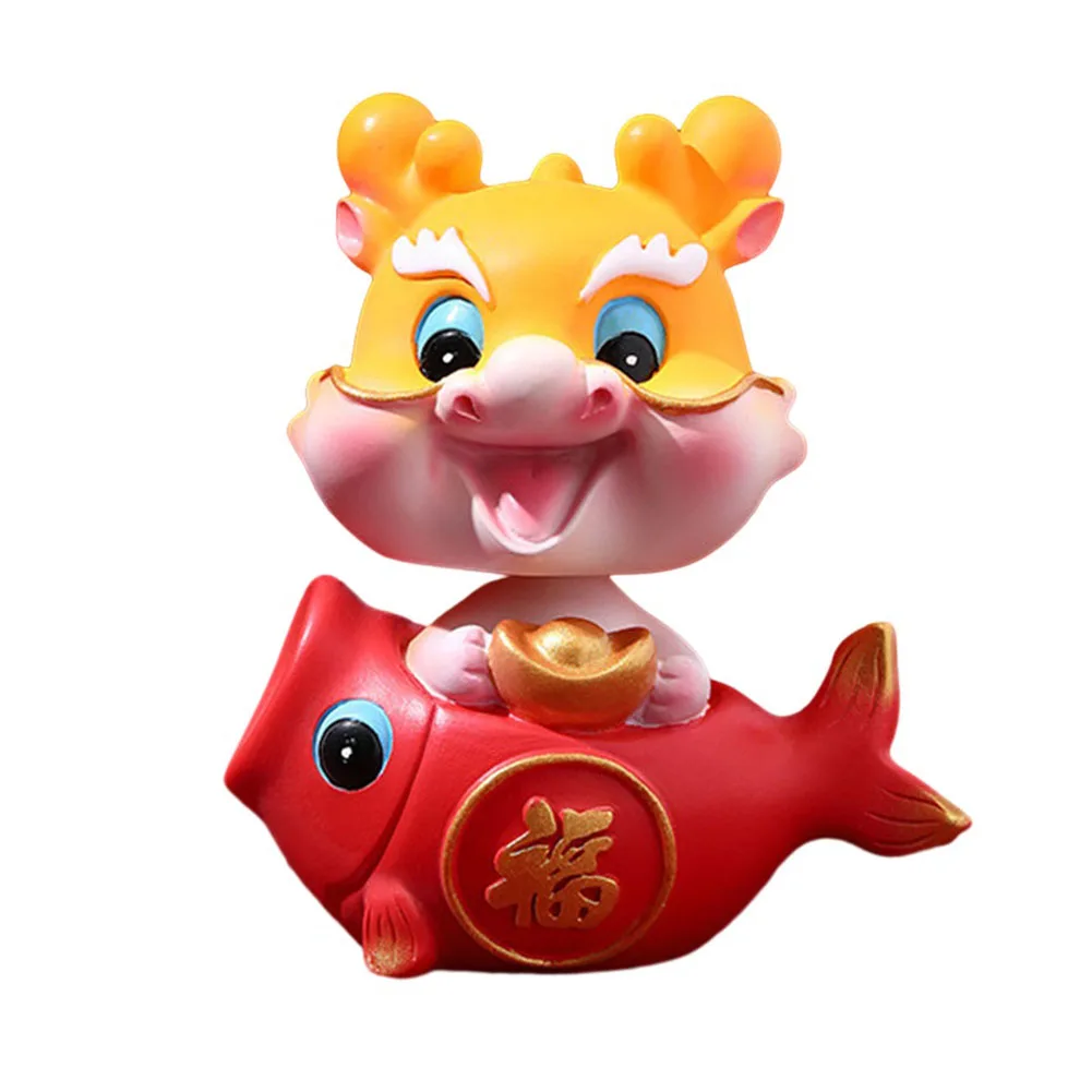Fortune Symbol Dragon Figurine Festive Table Decor Good Luck & Prosperity for Year of the Dragon Interactive Shaking Head
Fortune Symbol Dragon Figurine Festive Table Decor Good Luck & Prosperity for Year of the Dragon Interactive Shaking Head