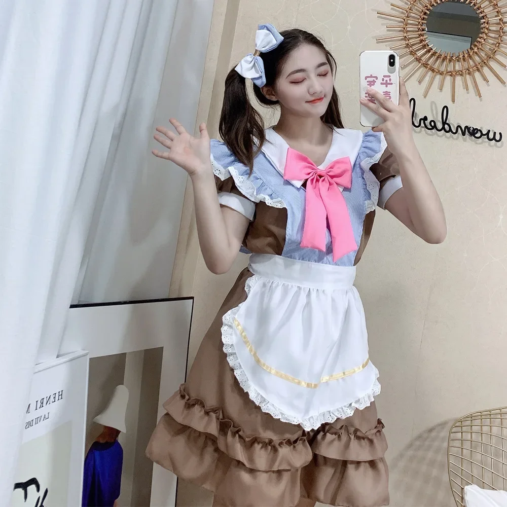Halloween Vampire Little Devil Maid Lolita Uniform Gothic brown and Red Anime Maid Cosplay Costume Sweet Japanese French Outfit
Halloween Vampire Little Devil Maid Lolita Uniform Gothic brown and Red Anime Maid Cosplay Costume Sweet Japanese French Outfit