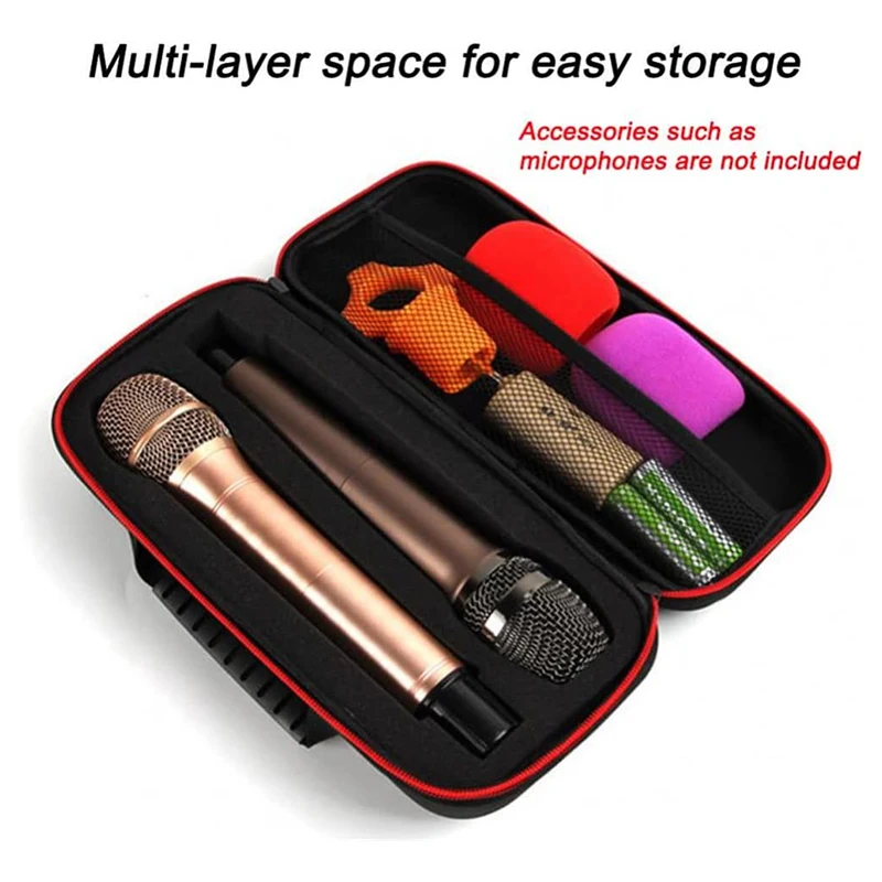 Сумка для хранения микрофона один на два беспроводных микрофона сумка из ЭВА амортизирующая и откидная сумка на молнии для хранения
Сумка для хранения микрофона один на два беспроводных микрофона сумка из ЭВА амортизирующая и откидная сумка на молнии для хранения