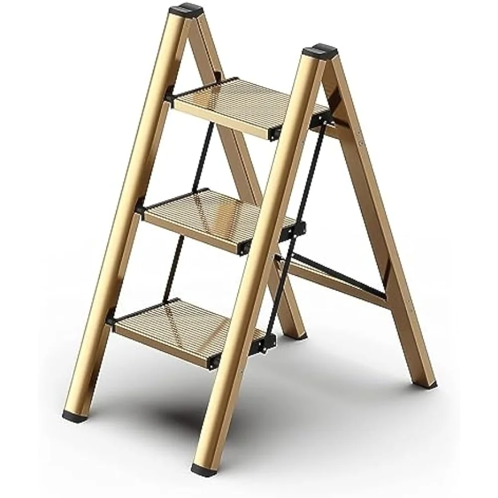 Foldable Step Ladder 3 Stepping Stool-Aluminium Kitchen Step Stools,Folding 330lbs Lightweight Ladders with Anti-Slip Wide
Foldable Step Ladder 3 Stepping Stool-Aluminium Kitchen Step Stools,Folding 330lbs Lightweight Ladders with Anti-Slip Wide