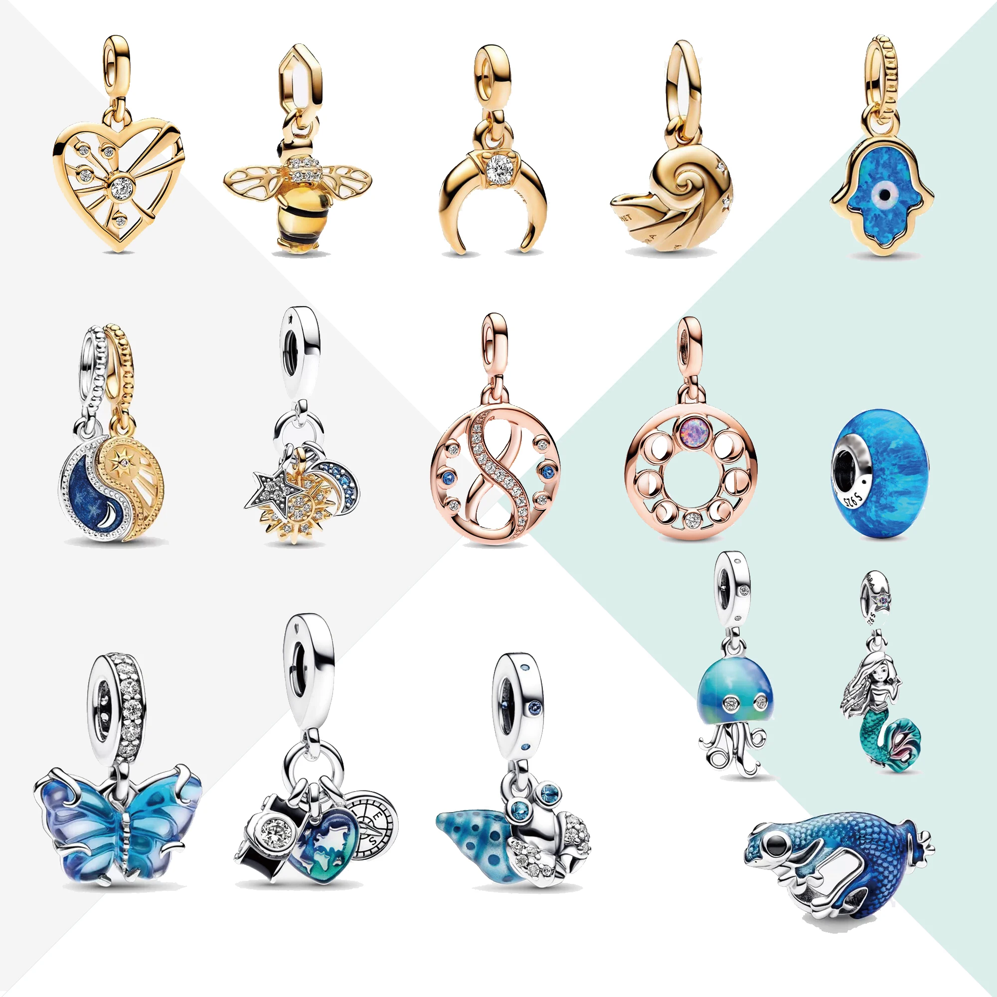 Original 925 Charms Chain Bracelet For Women Man Key Divisible Sun And Moon Pendants Chakra Medallion Charm
Original 925 Charms Chain Bracelet For Women Man Key Divisible Sun And Moon Pendants Chakra Medallion Charm