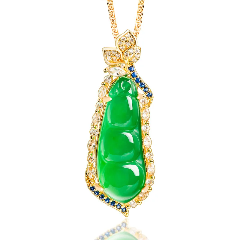 Authentic Natural Agate Green Beans Copper Plated With Gold Pendant Women's Gifts Charms Jewelry Wholesale Drop Shipping
Authentic Natural Agate Green Beans Copper Plated With Gold Pendant Women's Gifts Charms Jewelry Wholesale Drop Shipping