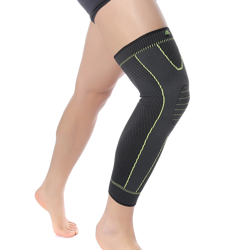 Hot Elastic Yellow-green Stripe Sports Lengthen Knee Pad Leg Sleeve Non-slip Bandage Compression Leg Warmer For Men And Women
Hot Elastic Yellow-green Stripe Sports Lengthen Knee Pad Leg Sleeve Non-slip Bandage Compression Leg Warmer For Men And Women