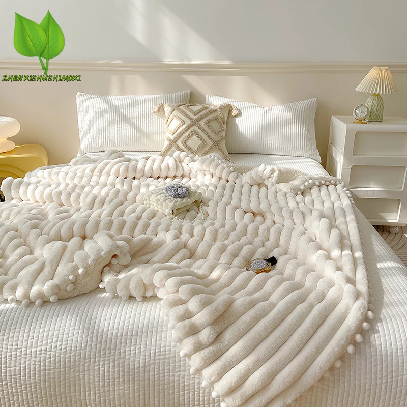 Tiny Faux Rabbit Fur Warm Blanket, Luxury B Side Faux Lamb's Wool, Weighted Blanket, Soft Cozy, Sofa Blankets, Autumn, Winter
Tiny Faux Rabbit Fur Warm Blanket, Luxury B Side Faux Lamb's Wool, Weighted Blanket, Soft Cozy, Sofa Blankets, Autumn, Winter