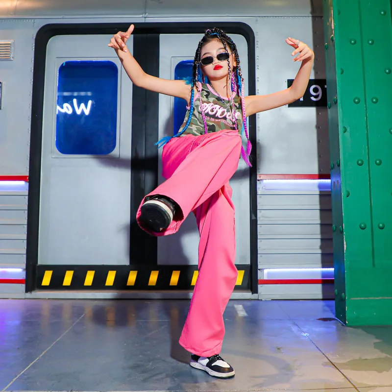 Teen Girl Clothes Summer Children Hip Hop Clothing Cotton Camo Sleeveless Crop T Shirt Pink Cargo Pants 2 Pcs Streetwear Suit
Teen Girl Clothes Summer Children Hip Hop Clothing Cotton Camo Sleeveless Crop T Shirt Pink Cargo Pants 2 Pcs Streetwear Suit