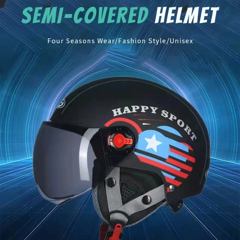 Шлем с открытым лицом, полузакрытый, всесезонный, спортивный, электрический, откидной шлем 3/4, мотоциклетный шлем 55-60 см
Шлем с открытым лицом, полузакрытый, всесезонный, спортивный, электрический, откидной шлем 3/4, мотоциклетный шлем 55-60 см