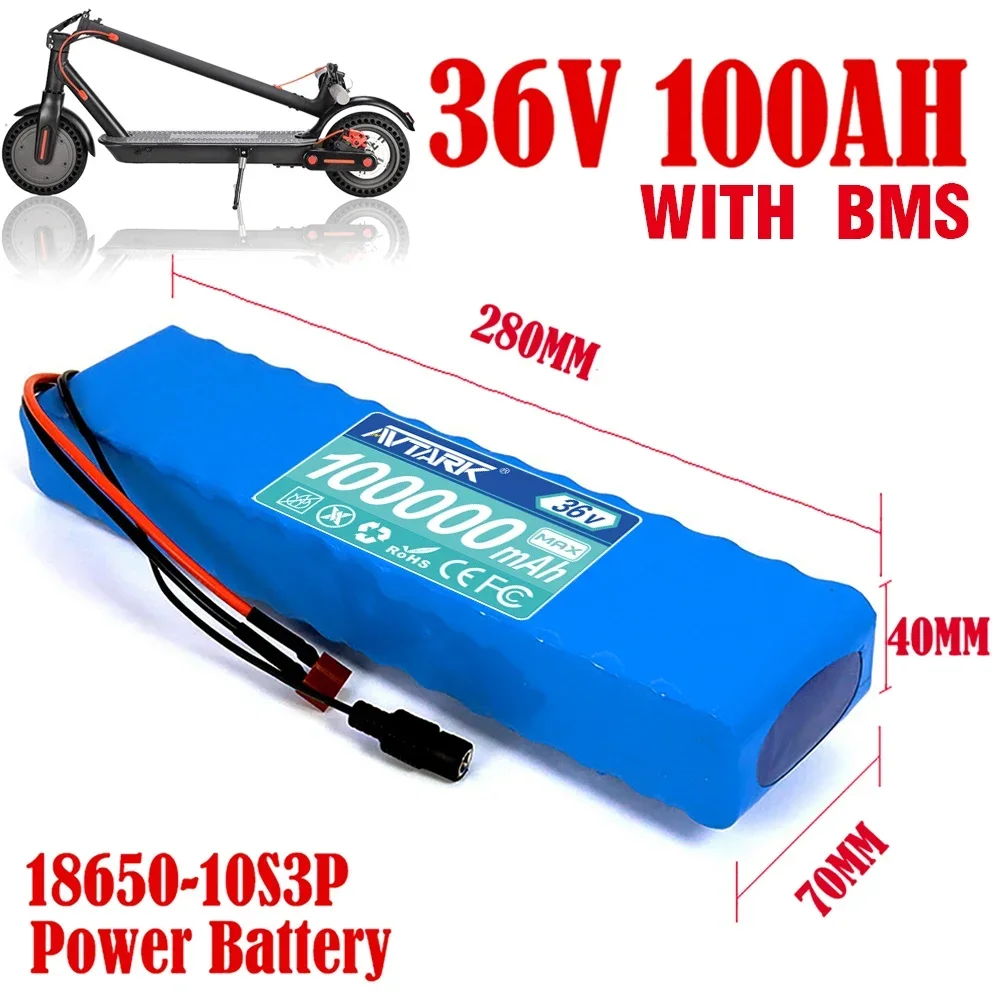 36V100Ah 10S3P 18650 Lithium Battery Pack 600W 42V for Xiaomi M365 Pro Ebike Bicycle Scooter Inside with 20A BMS XT60 and T PLUG
36V100Ah 10S3P 18650 Lithium Battery Pack 600W 42V for Xiaomi M365 Pro Ebike Bicycle Scooter Inside with 20A BMS XT60 and T PLUG