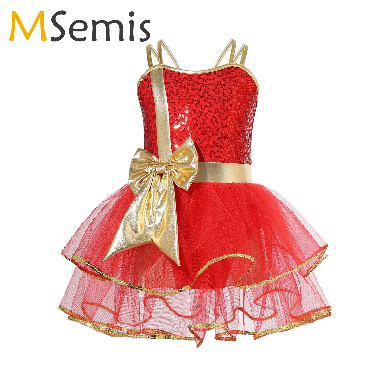 Kids Girls Sequins Sleeveless Keyhole Back Dance Figure Skating Tutu Dress Leotard Christmas Santa Claus Performance Costume
Kids Girls Sequins Sleeveless Keyhole Back Dance Figure Skating Tutu Dress Leotard Christmas Santa Claus Performance Costume