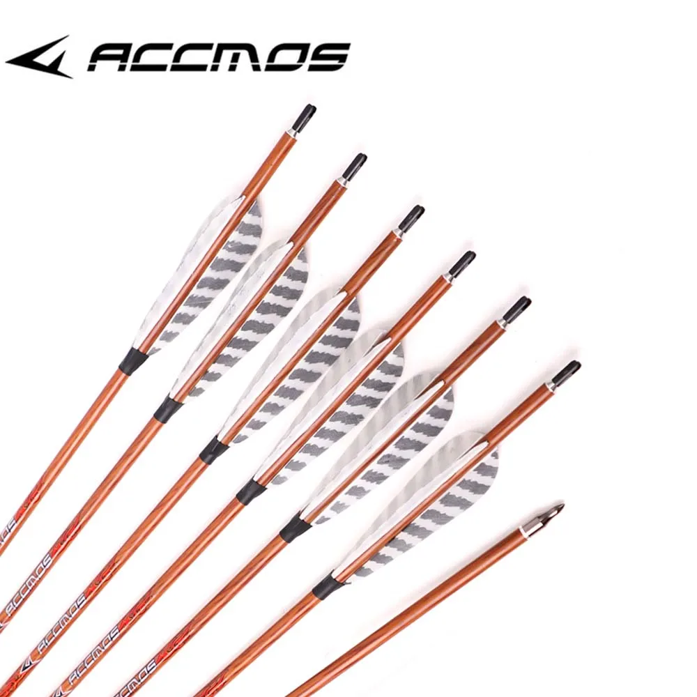 6/12pc Retro Wood Skin Arrows 32 inch Arrows Spine 350 400 450 500 550 600 700 for Bow Hunting Shooting Archery
6/12pc Retro Wood Skin Arrows 32 inch Arrows Spine 350 400 450 500 550 600 700 for Bow Hunting Shooting Archery