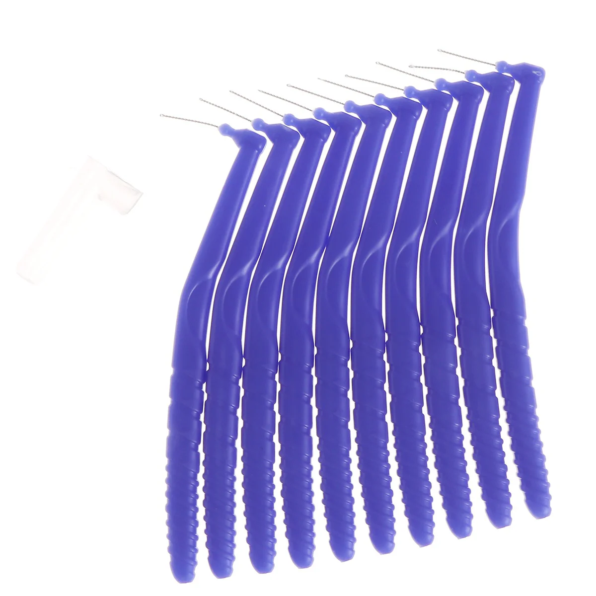 

0.8mm L Shaped Teeth Cleaning Toothpick Toothbrushes Oral Care Dental Brushes Denture Cleaner (Random Color)