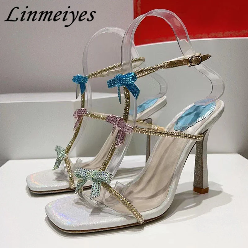 Sexy Thin Heels Sandals Women Rhinestone Butterfly-knot Wedding Party Shoes Female Luxury Crystal Summer Stiletto Sandals Woman
Sexy Thin Heels Sandals Women Rhinestone Butterfly-knot Wedding Party Shoes Female Luxury Crystal Summer Stiletto Sandals Woman