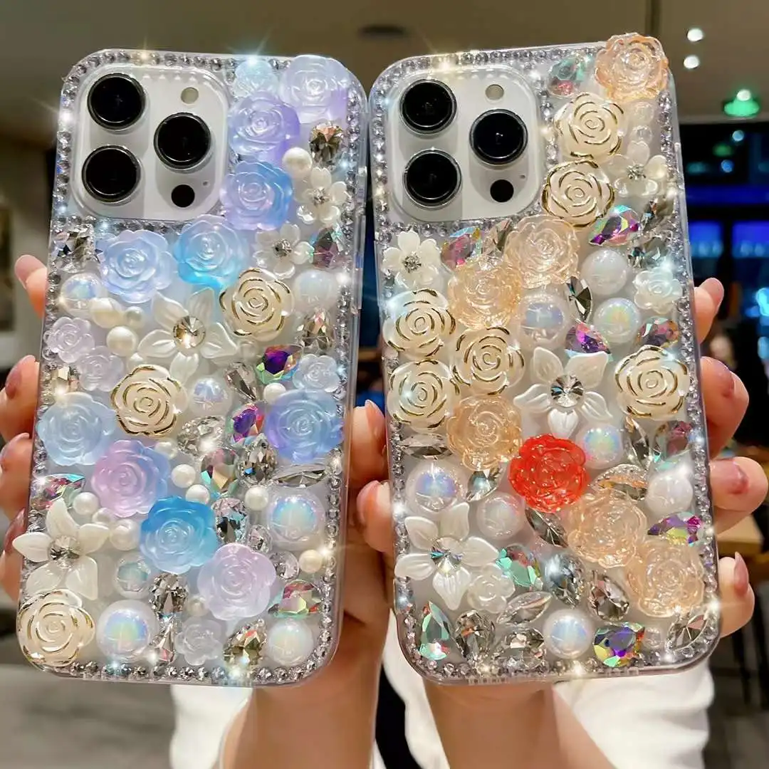 

Luxury Crystal Diamond case for Huawei p30, p50pro, p40lite, mate30, 40, for Honor 8X, 9x, 50, 60pro