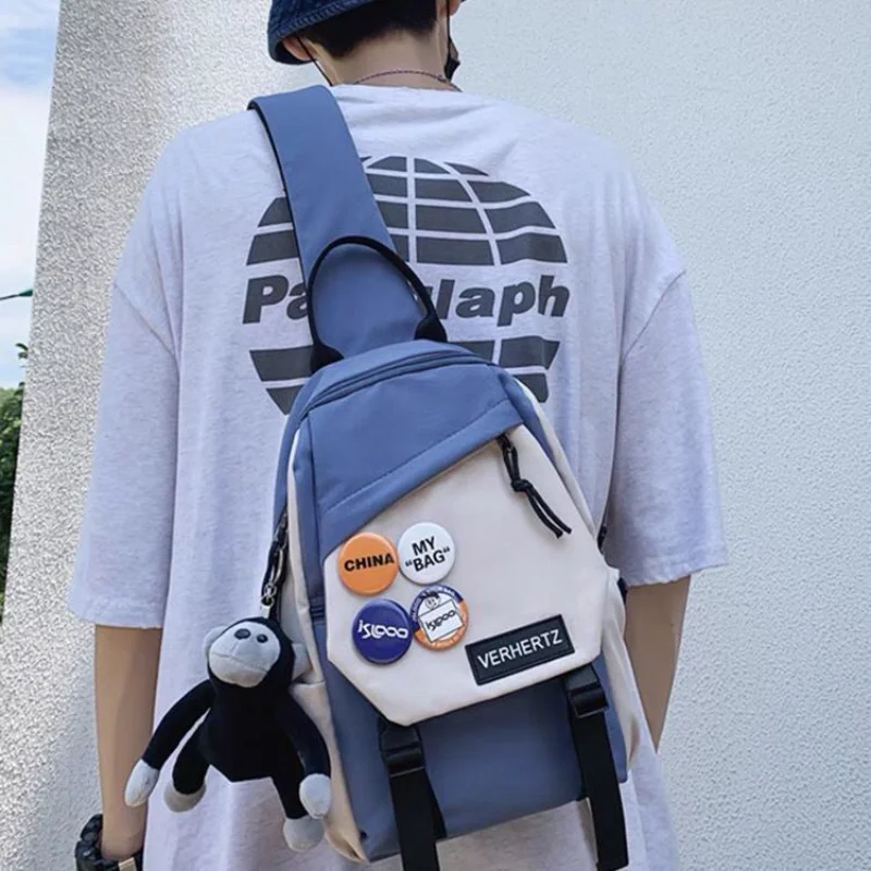 Fashionable Men's Shoulder Bag Ins Brand Chest Bag Trendy Single Shoulder Backpack Japanese-style Casual Men's Crossbody Bag
Fashionable Men's Shoulder Bag Ins Brand Chest Bag Trendy Single Shoulder Backpack Japanese-style Casual Men's Crossbody Bag