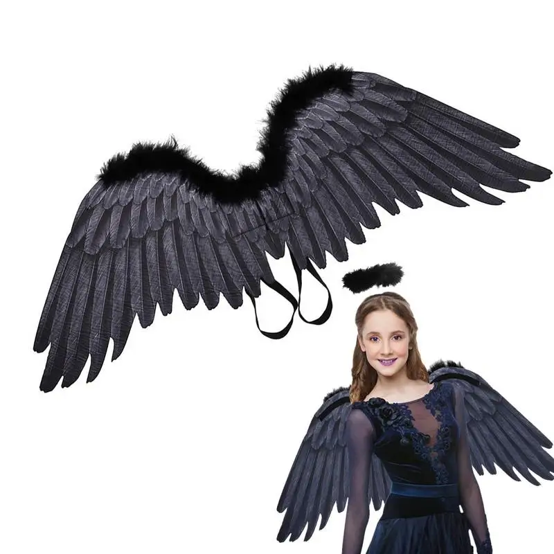 Halloween Angel Wings Adjustable Feather Costume Cosplay Girls Costume Or Halo Headband Accessories Halloween Cosplay Costumes
Halloween Angel Wings Adjustable Feather Costume Cosplay Girls Costume Or Halo Headband Accessories Halloween Cosplay Costumes