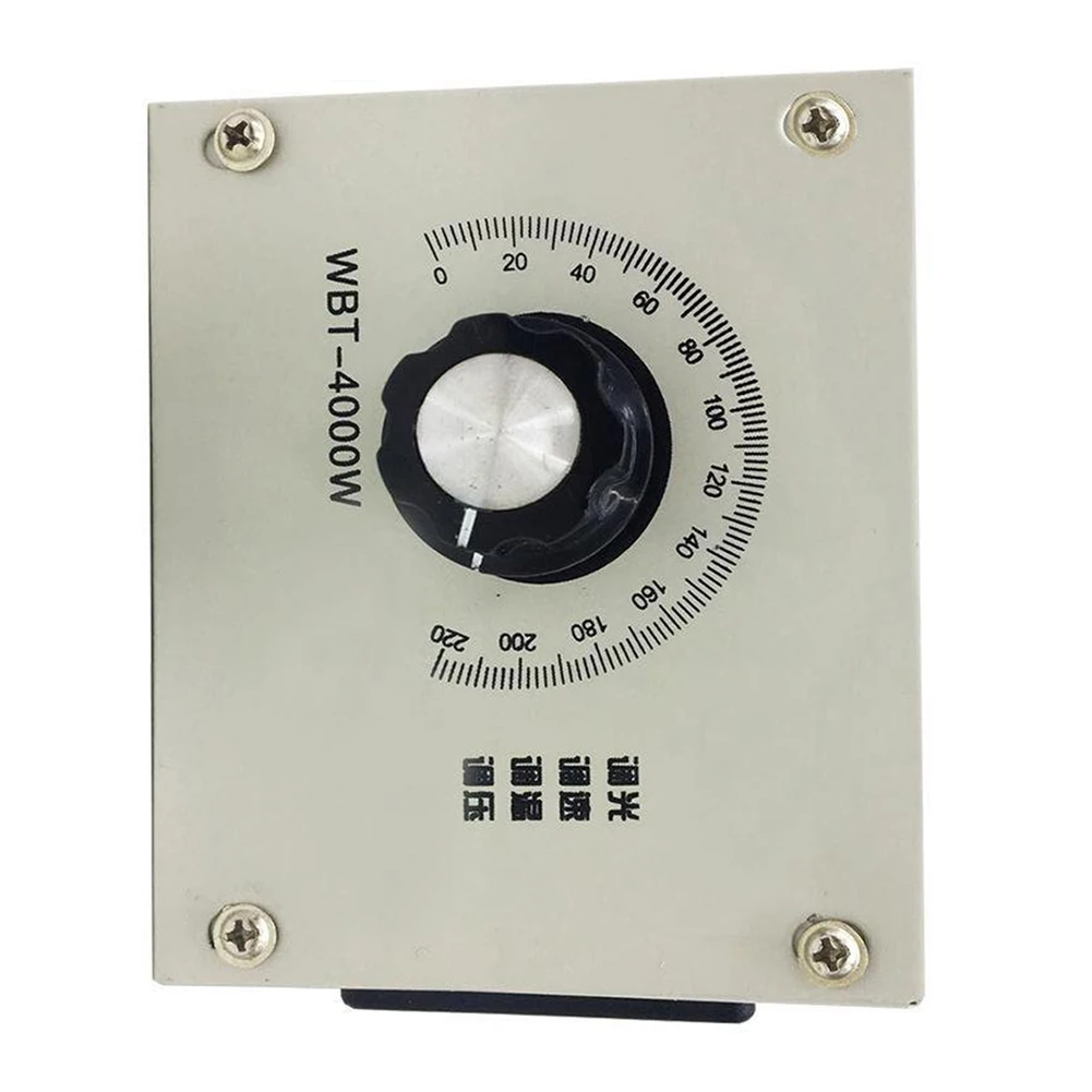 AC220V Motor Speed Controller 4000W Output Adjustable Range 0 220V Surge and Spikes Protection Made from Quality Plastic
AC220V Motor Speed Controller 4000W Output Adjustable Range 0 220V Surge and Spikes Protection Made from Quality Plastic