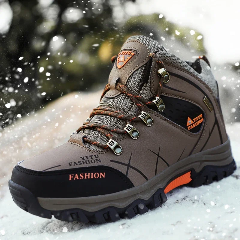 Hiking Shoes Men Waterproof Leather Sneakers Warm Plush Man Boots Outdoor Male Hiking Ankle Boots Work Hiking Shoes
Hiking Shoes Men Waterproof Leather Sneakers Warm Plush Man Boots Outdoor Male Hiking Ankle Boots Work Hiking Shoes