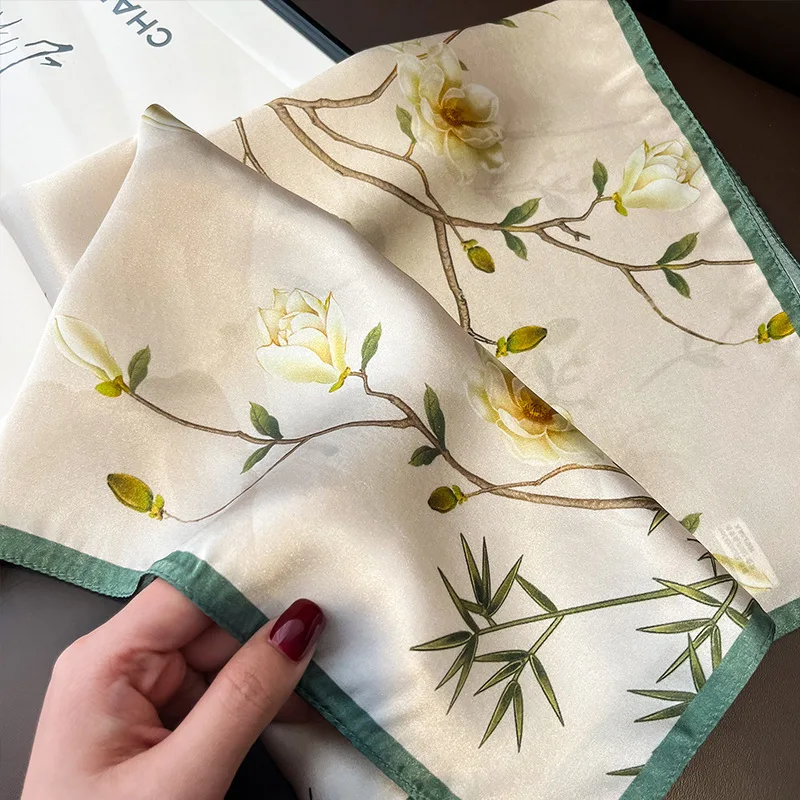100% Natural Real Silk Scarf Women Shawls Wraps Scarves Pashmina Bandana Summer Flower Foulard Femme Square Scarfs Hijab 2024
100% Natural Real Silk Scarf Women Shawls Wraps Scarves Pashmina Bandana Summer Flower Foulard Femme Square Scarfs Hijab 2024