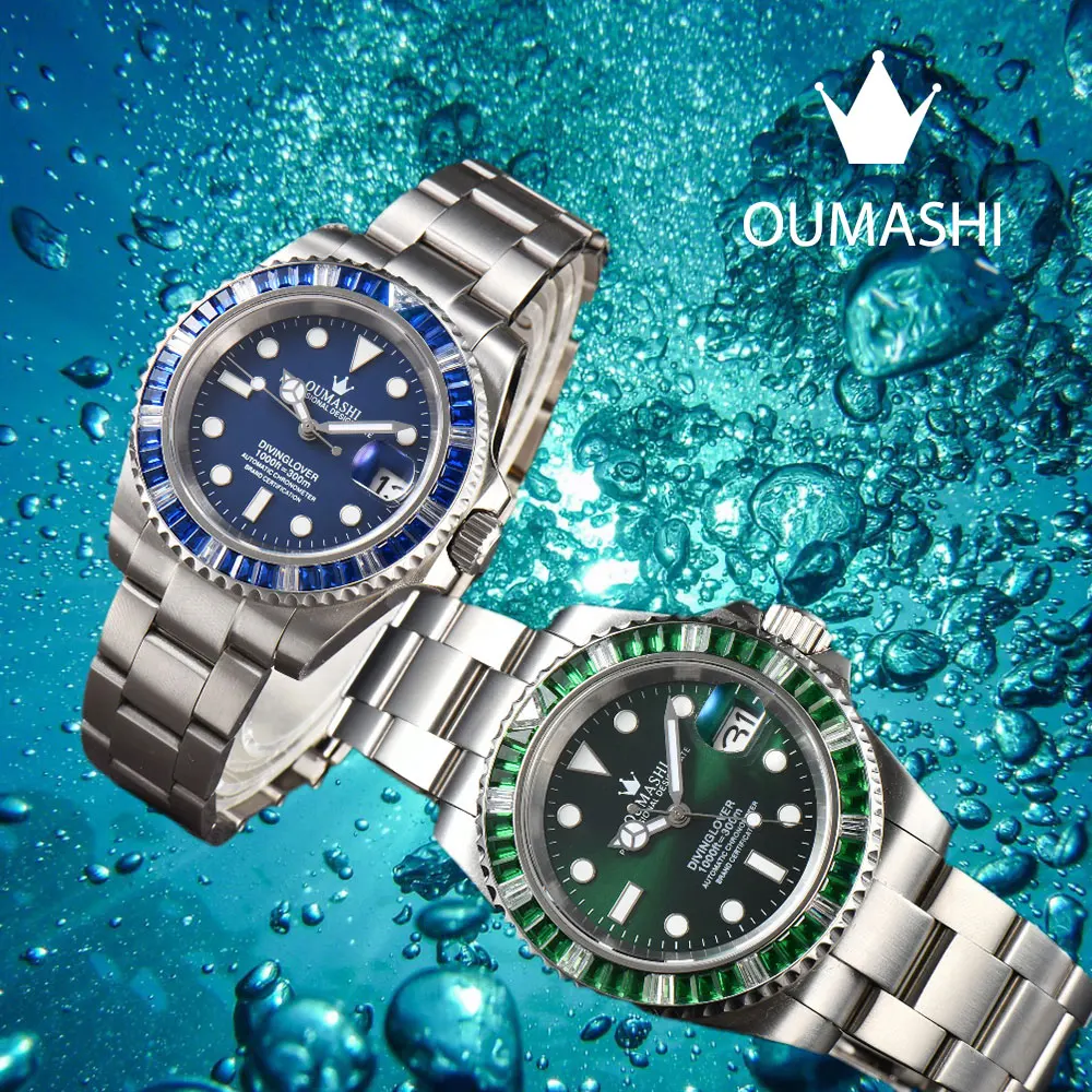 OUMASHI 40mm Watch Automatic Mechanical Men's watches NH35 Movement Ceramic Ring Sapphire Crystal Waterproof Wristwatch GMT Case
OUMASHI 40mm Watch Automatic Mechanical Men's watches NH35 Movement Ceramic Ring Sapphire Crystal Waterproof Wristwatch GMT Case