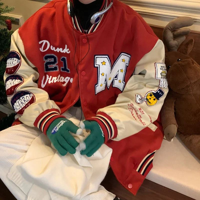 American embroidery stitching baseball uniform female 2022 spring new trend hip-hop loose couple holiday jacket women jacket
American embroidery stitching baseball uniform female 2022 spring new trend hip-hop loose couple holiday jacket women jacket