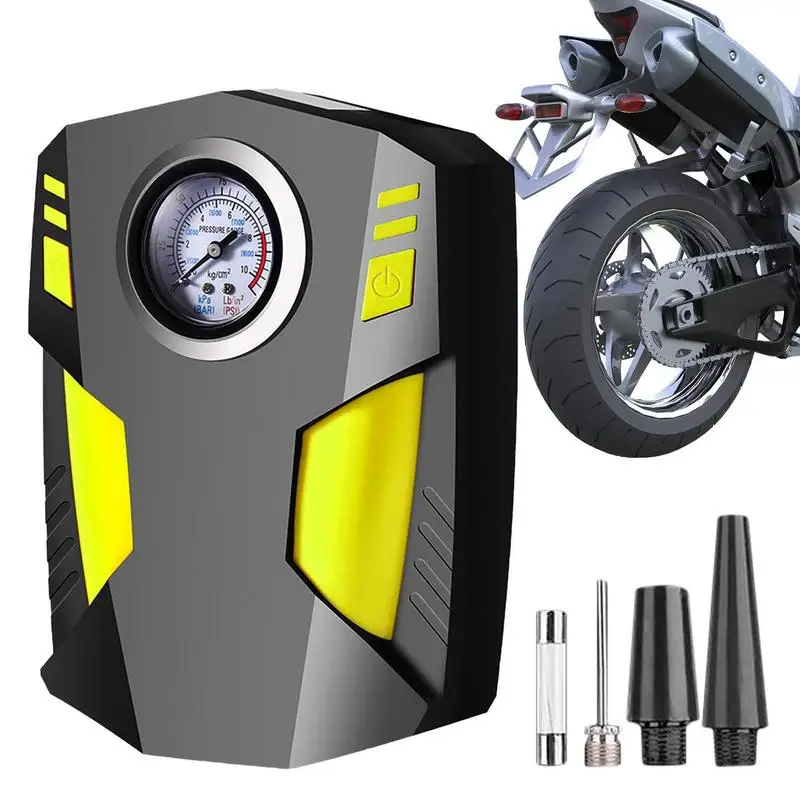 

Car Tire Inflator Air Compressor Pump With Digital Display Electric Air Pump With Nozzles For Car Tires Bikes Swimming Laps Pool