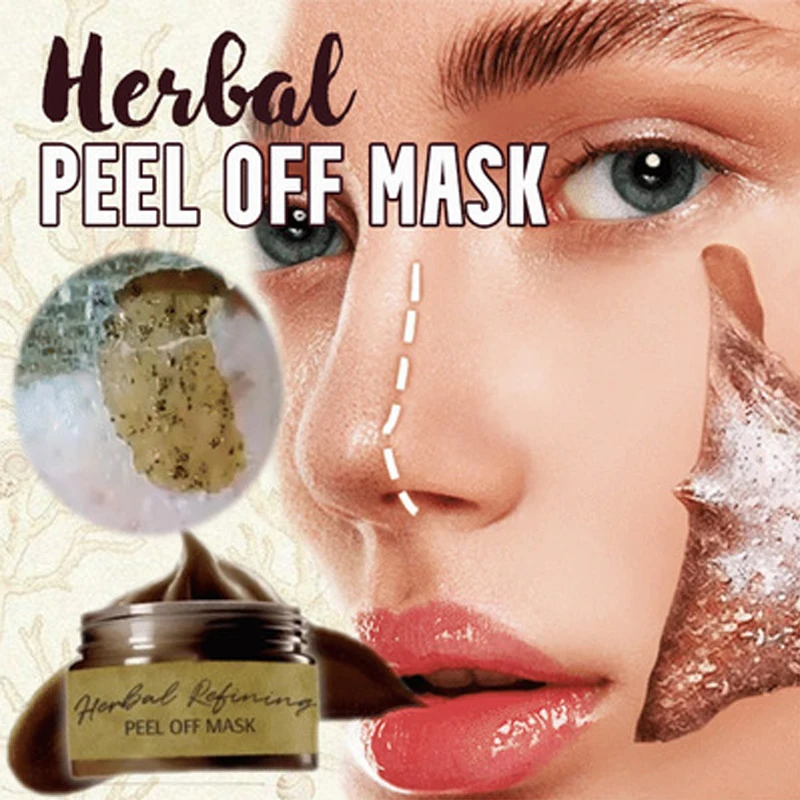 

Blackhead Remove Peel-Off Facial Mask Pro-Herbal Refining Pore Deep Cleansing Purifying Face Masks Skin Care Mud Mask 80/120g