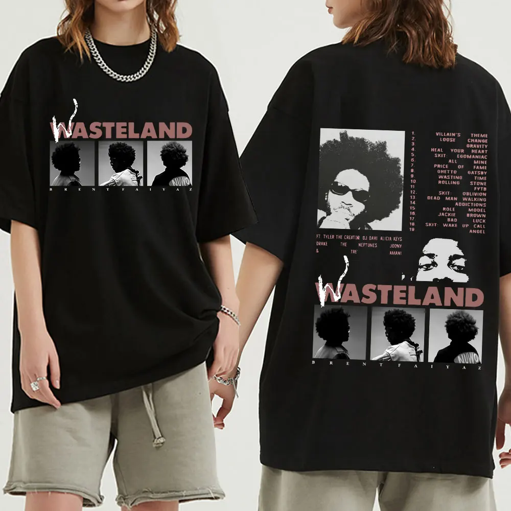 Brent Faiyaz T-shirt 2022 Music Album Wasteland Print Short Sleeve T-shirts Oversized Hip Hop Harajuku Streetwear Unisex Gothic
Brent Faiyaz T-shirt 2022 Music Album Wasteland Print Short Sleeve T-shirts Oversized Hip Hop Harajuku Streetwear Unisex Gothic