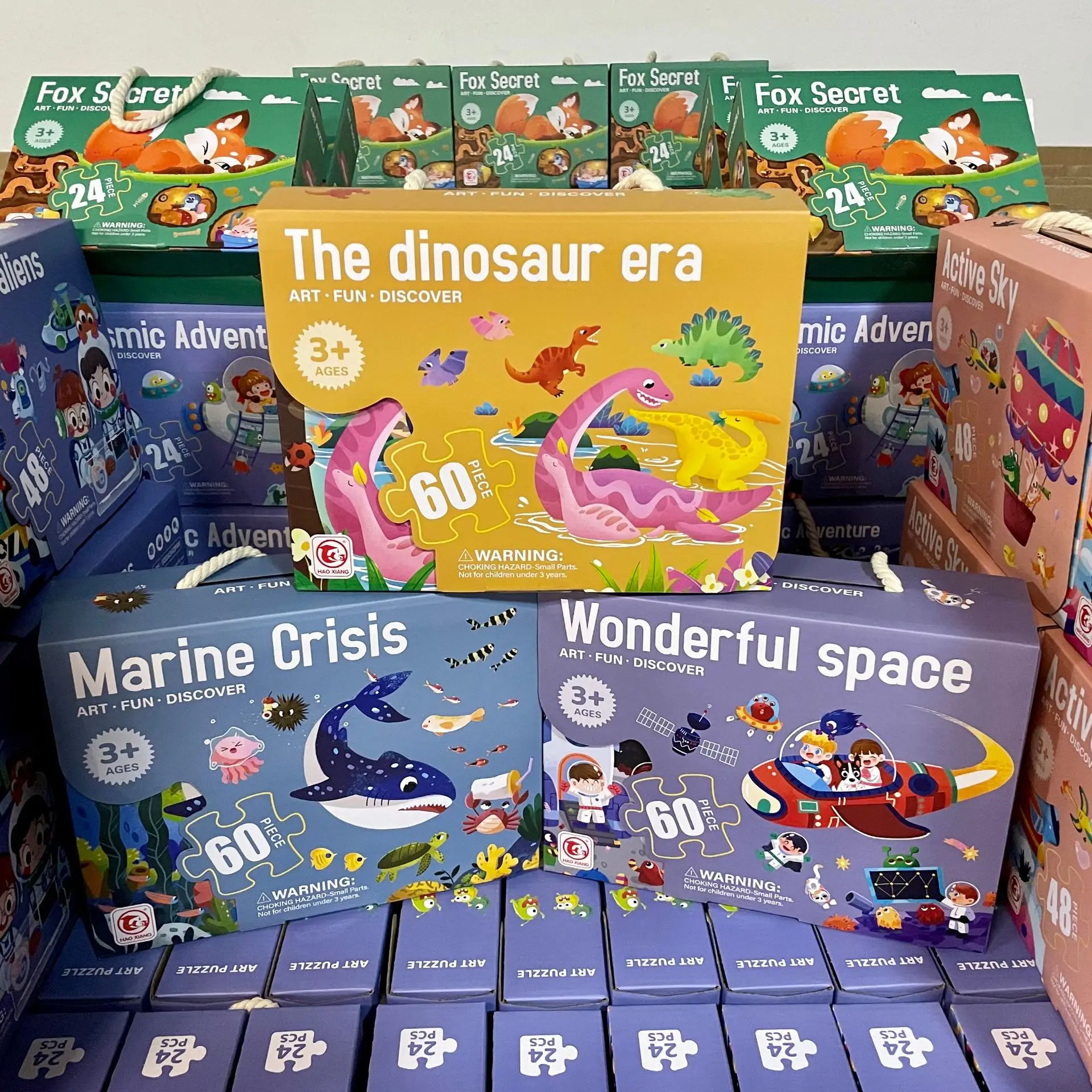 Hot Sale Kids 24/48/60pcs Animal Dinosaur Puzzle Montessori Jigsaw Puzzles Toy Board Game Educational Toys for Kids Toddler Gift
Hot Sale Kids 24/48/60pcs Animal Dinosaur Puzzle Montessori Jigsaw Puzzles Toy Board Game Educational Toys for Kids Toddler Gift