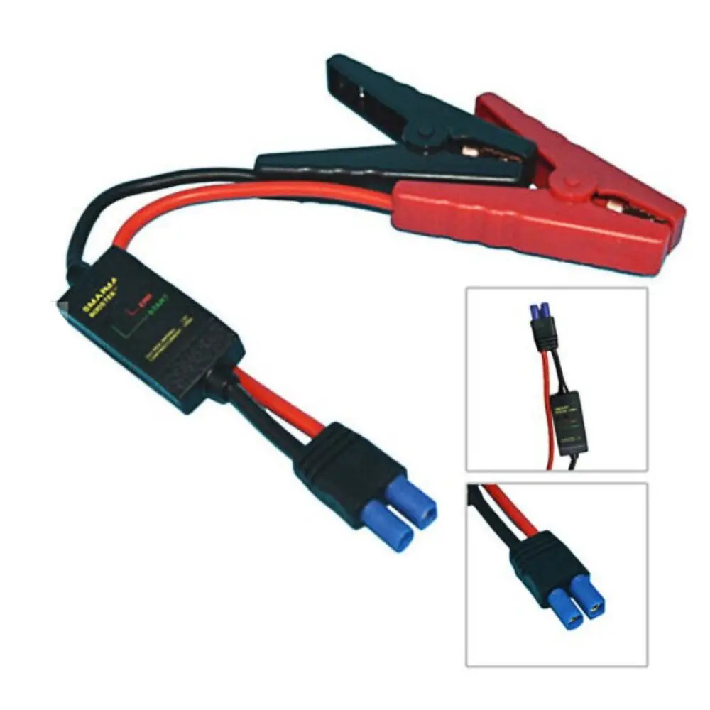 

12V 200A Booster Cable EC5 Connector Cable Clip Alligator Clamps Clip Emergency Jump Starter Intelligent Clamp Booster