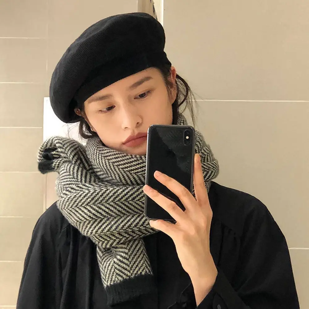 Fashion Stripe Shawl Herringbone Korean Style Wrap Muffler Neckerchief Women Knitted Scarf
Fashion Stripe Shawl Herringbone Korean Style Wrap Muffler Neckerchief Women Knitted Scarf