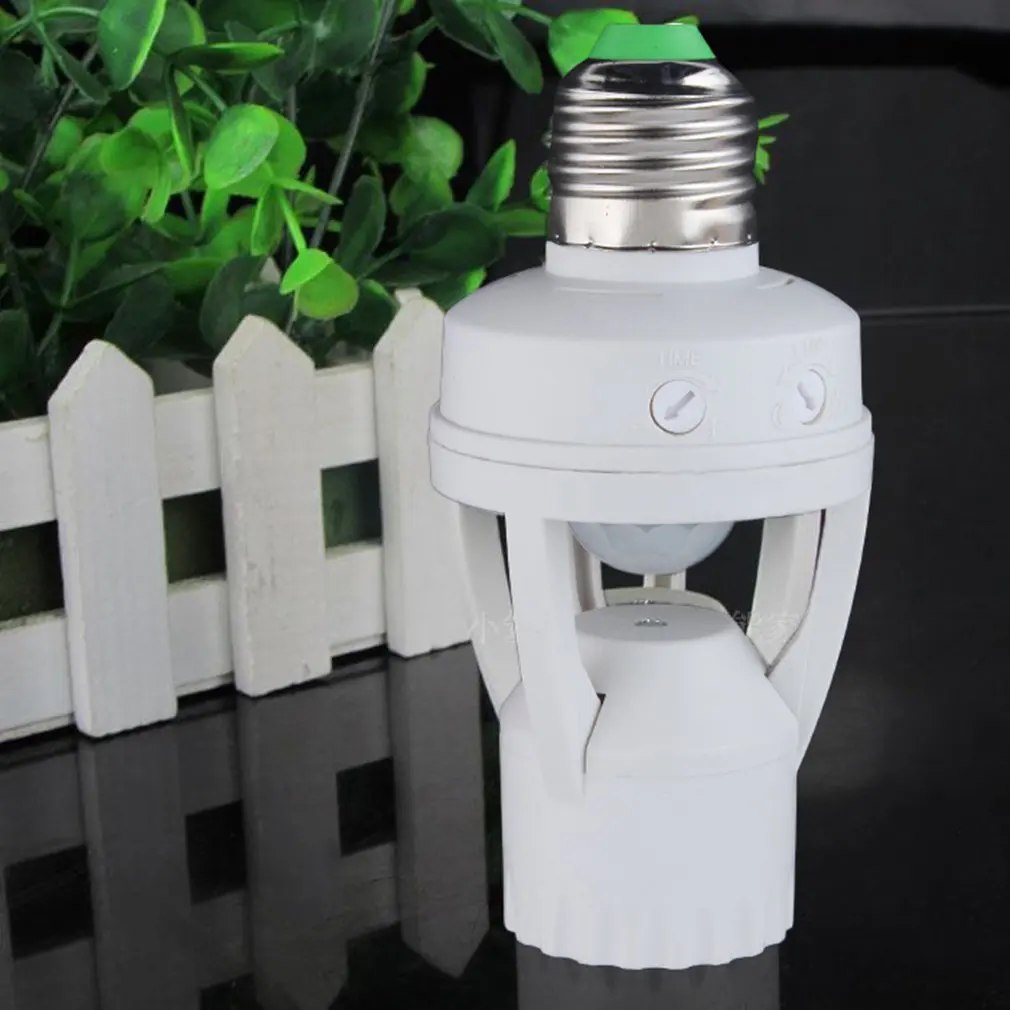 

E27 Plug 360 Degree PIR Induction Motion Sensor Infrared Motion Detection Sensor Light Bulb Socket Switch Base Holder AC110-220V