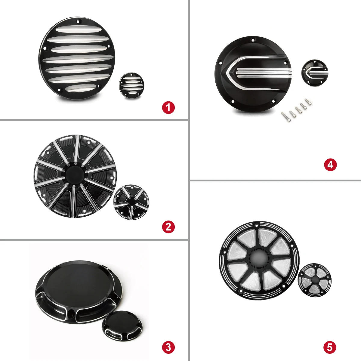 Motorcycle Black CNC Derby Timing Timer Cover for Harley Road King Softail Dyna FLHRS FLTFB CNC 5 Holes 99-15
Motorcycle Black CNC Derby Timing Timer Cover for Harley Road King Softail Dyna FLHRS FLTFB CNC 5 Holes 99-15
