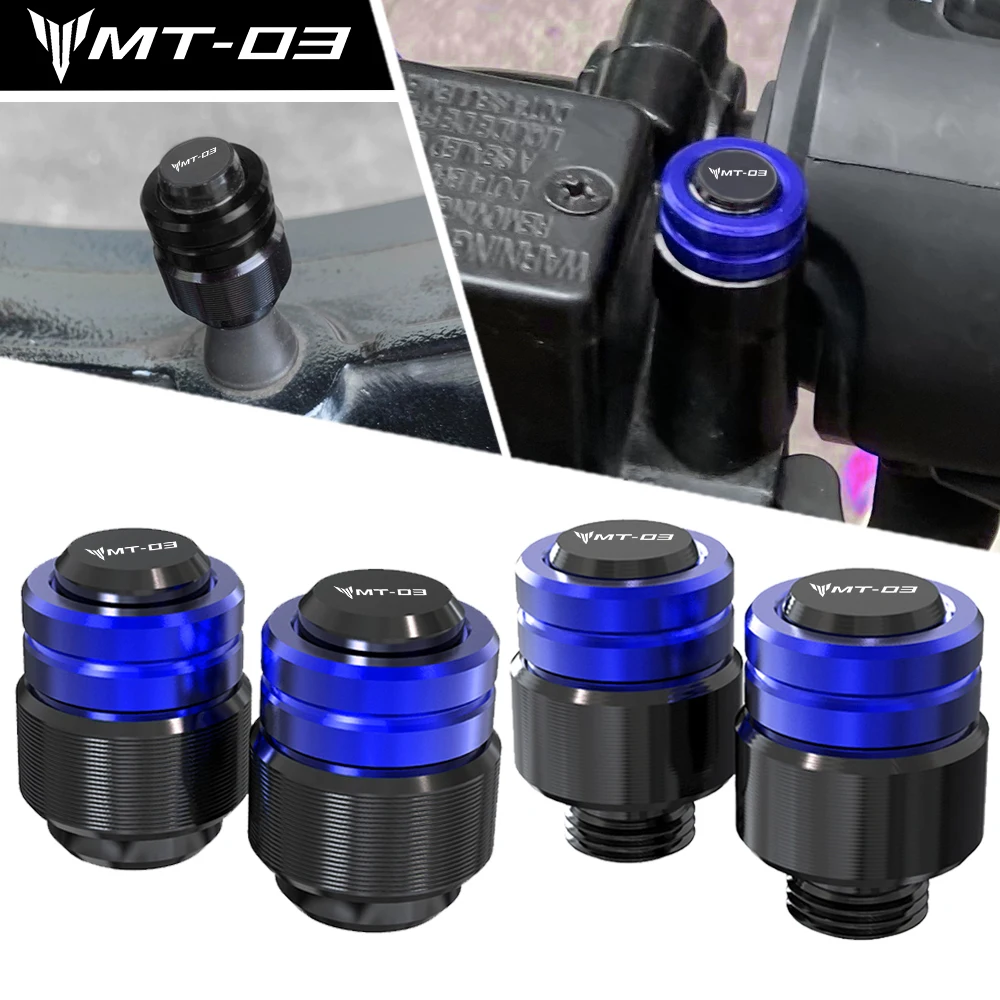 

FOR YAMAHA MT03 2015-2023 2022 2021 2020 MT-03 MT 03 Motorcycle Rearview Mirror Plug Hole Screw Cap & Tire Valve Stem Caps Cover