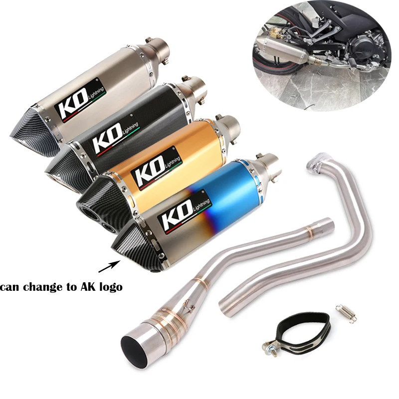 Slip On For Yamaha Y16 Y16ZR 2021 Motorcycle Exhaust System Header Link Pipe 51MM Stainless Steel Aluminum Muffler Tail Pipe
Slip On For Yamaha Y16 Y16ZR 2021 Motorcycle Exhaust System Header Link Pipe 51MM Stainless Steel Aluminum Muffler Tail Pipe