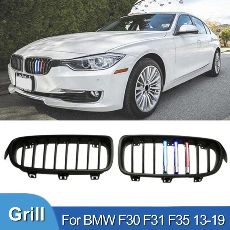 Car LED Grill Front Grills Gloss Black Dual Line Kidney Grille For BMW 3 Series F30 F31 F35 320i 325i 328 2013-2019 Accessories
Car LED Grill Front Grills Gloss Black Dual Line Kidney Grille For BMW 3 Series F30 F31 F35 320i 325i 328 2013-2019 Accessories