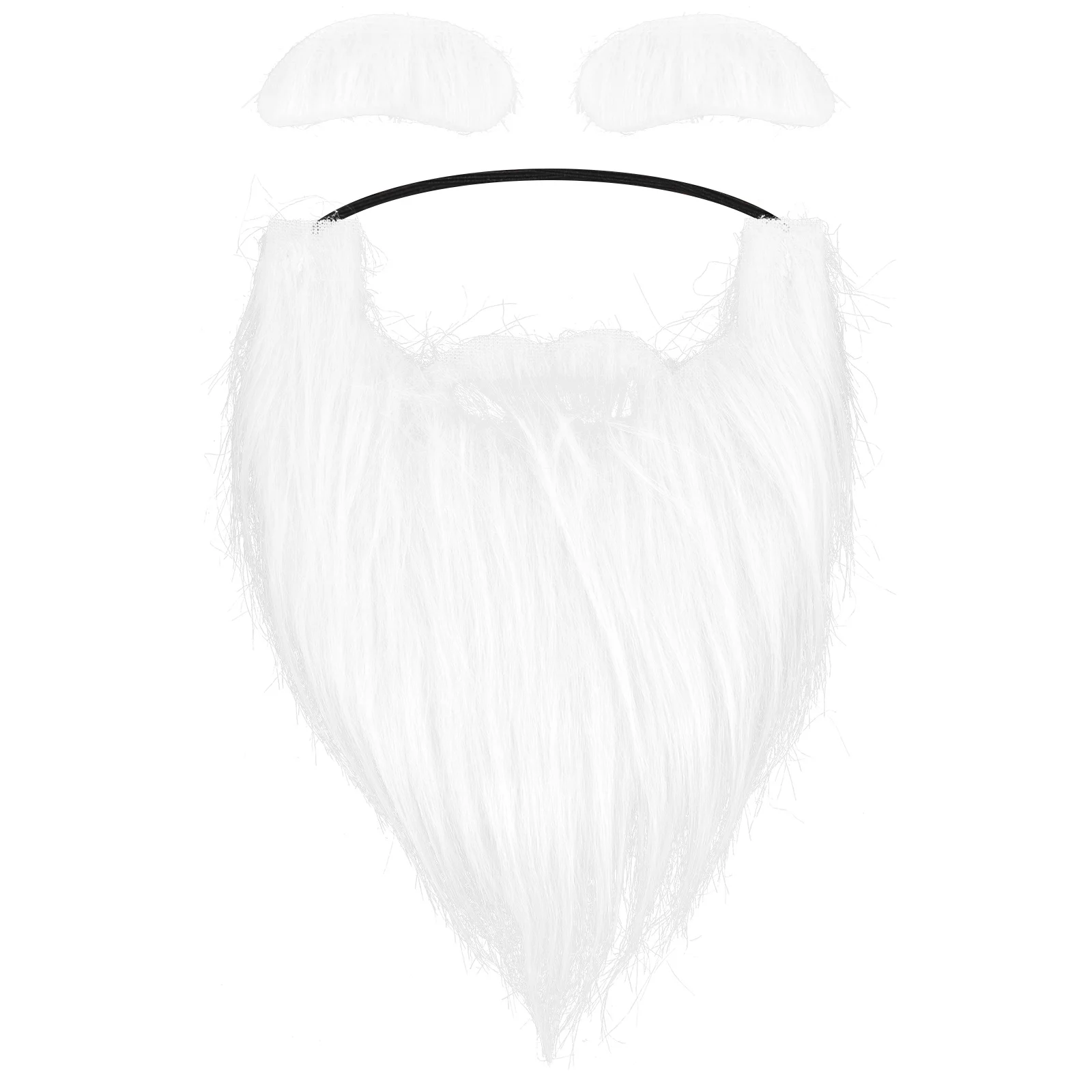 

Christmas Decor Beard Eyebrows Cosplay Fake Mustache Decors for Mustaches False White Costume