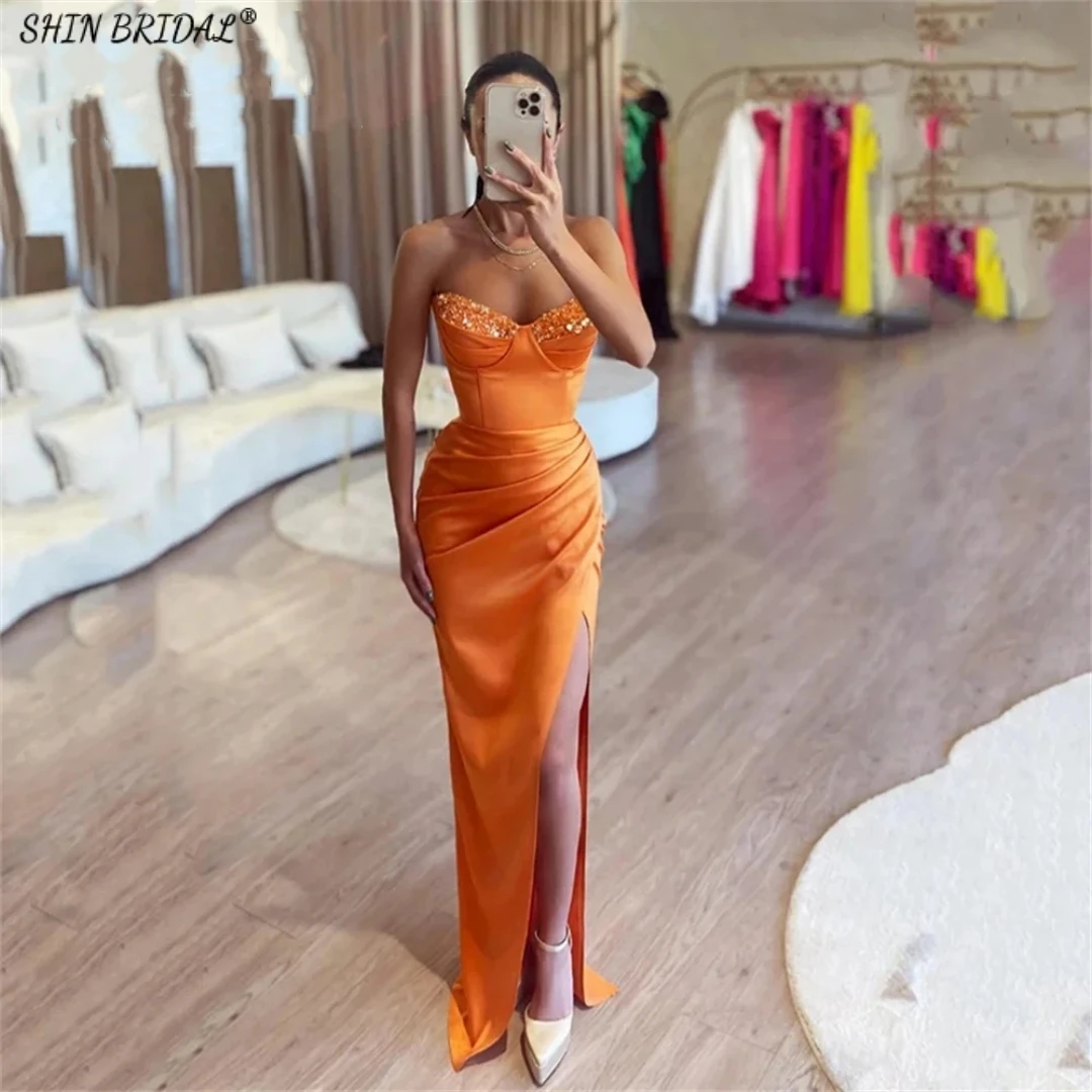 SHIN BRIDAL Stain Evening Dresses for Women Off the Shoulder Sweetheart Mermaid Prom Dresses Sleeveless Backless Wedding Dresses
SHIN BRIDAL Stain Evening Dresses for Women Off the Shoulder Sweetheart Mermaid Prom Dresses Sleeveless Backless Wedding Dresses