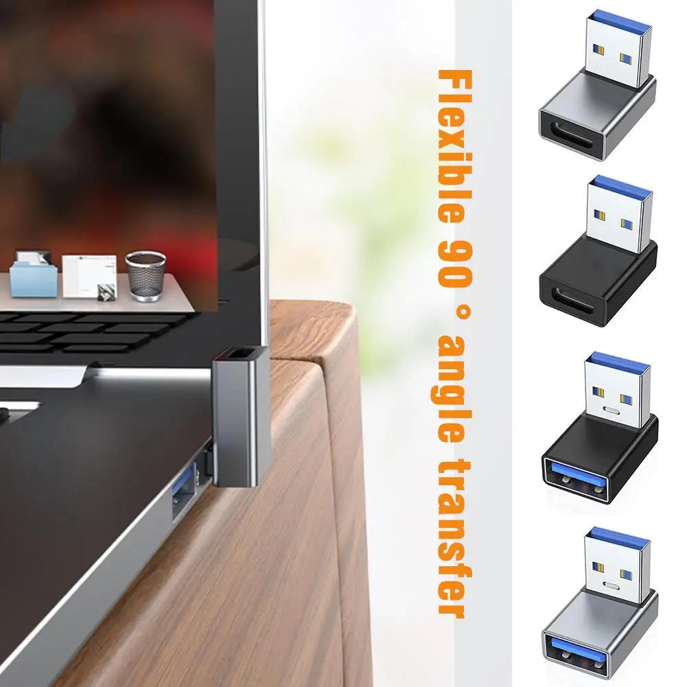 USB 3.0 Type C Adapter 90 Degree Right Angle Male to Female Coupler Connector for Laptop PC USB Chargers Extension Converter
USB 3.0 Type C Adapter 90 Degree Right Angle Male to Female Coupler Connector for Laptop PC USB Chargers Extension Converter